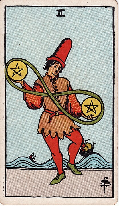 two of pentacles