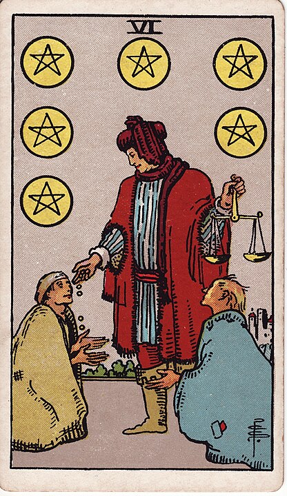 six of pentacles