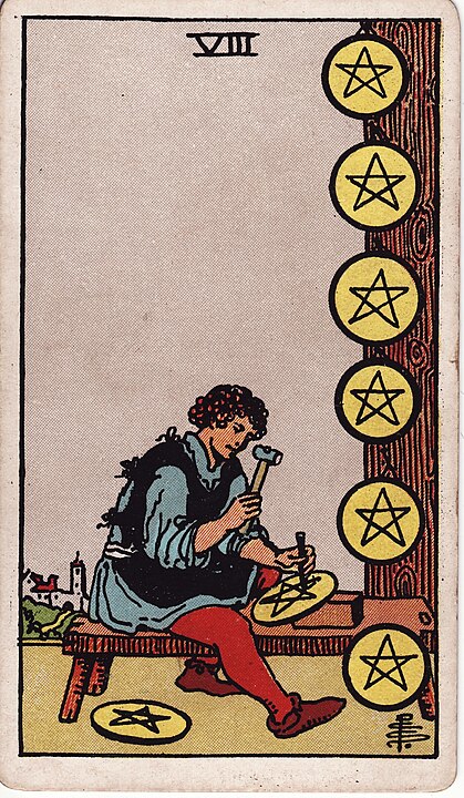 eight of pentacles