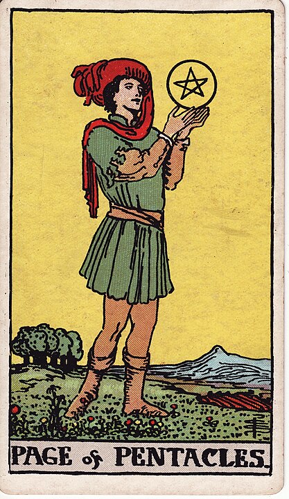 page of pentacles